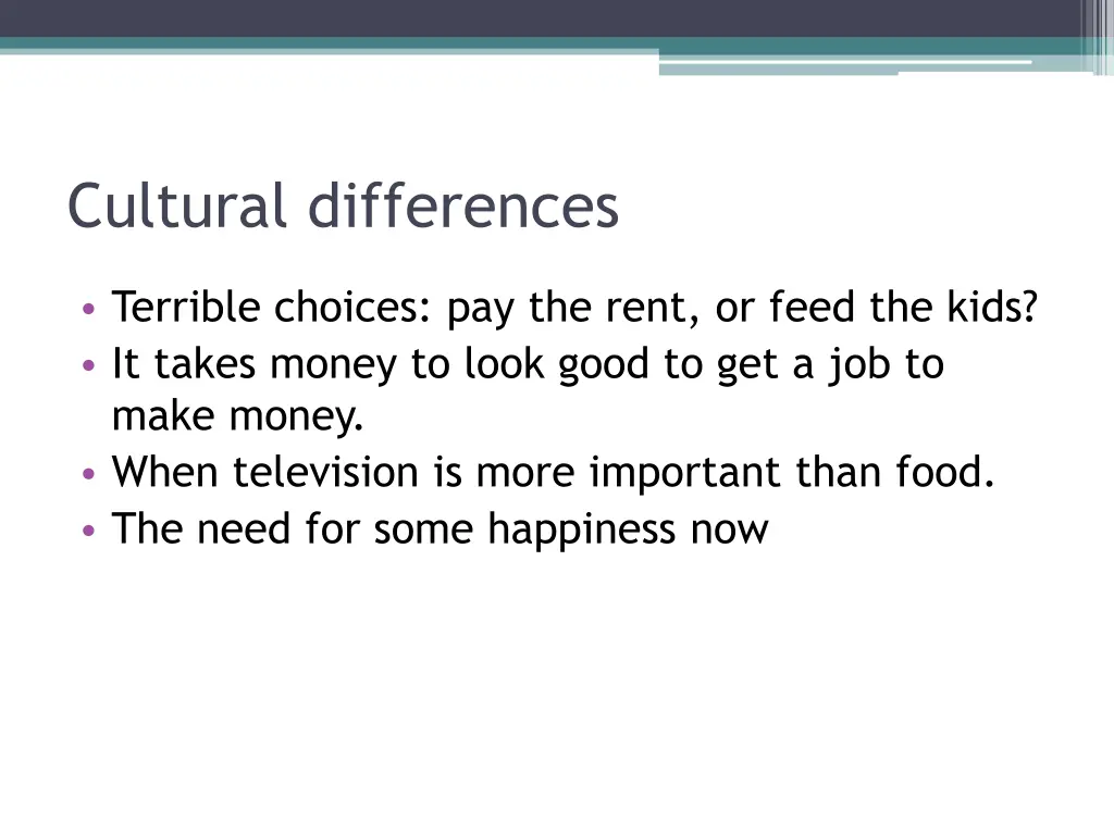 cultural differences