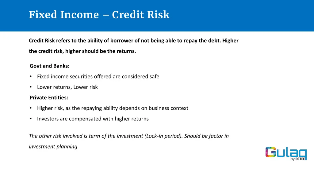 fixed income credit risk