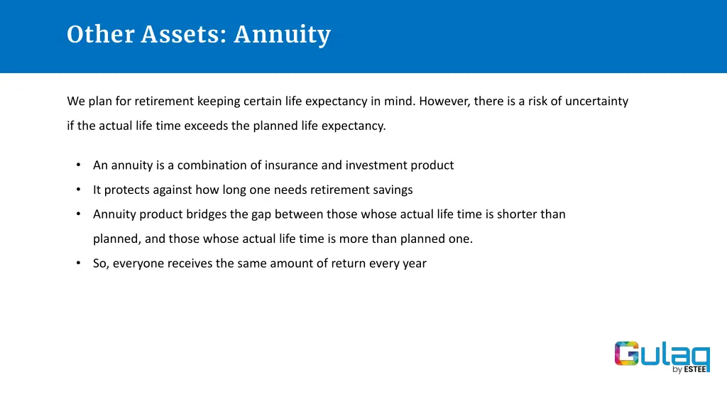 other assets annuity