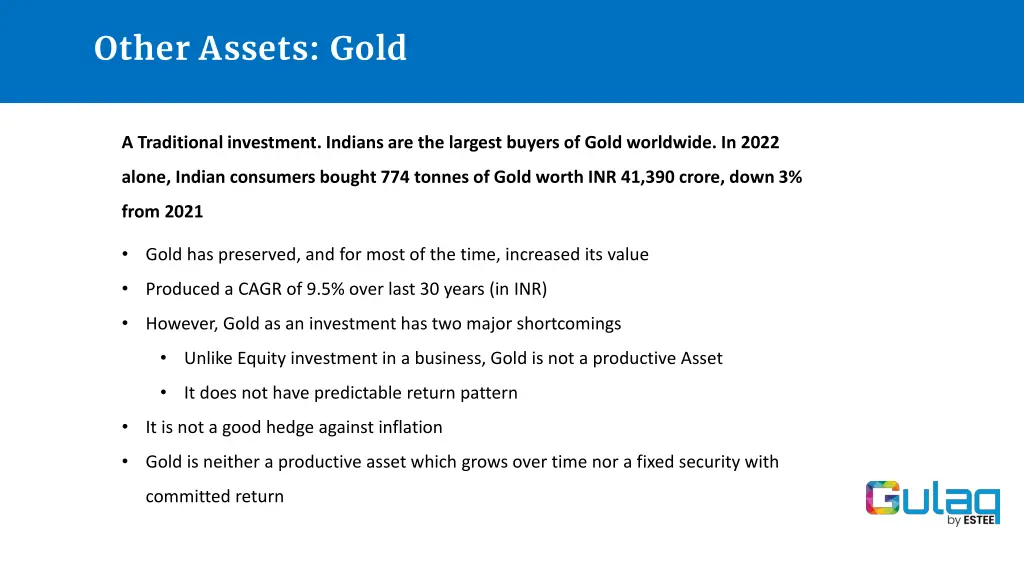 other assets gold