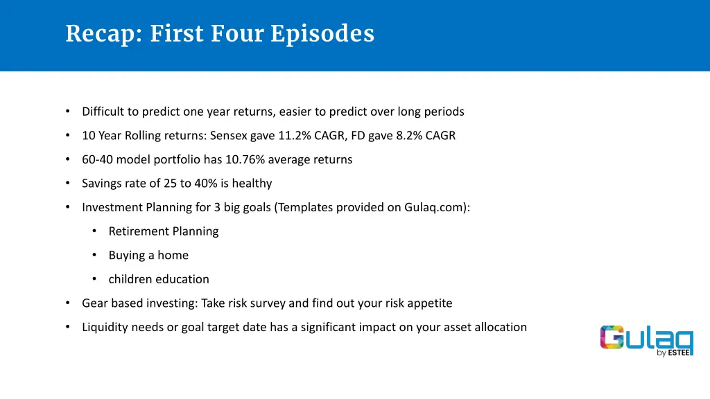 recap first four episodes