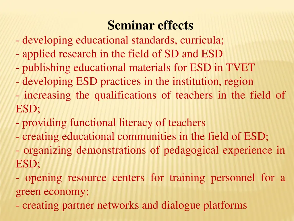 seminar effects