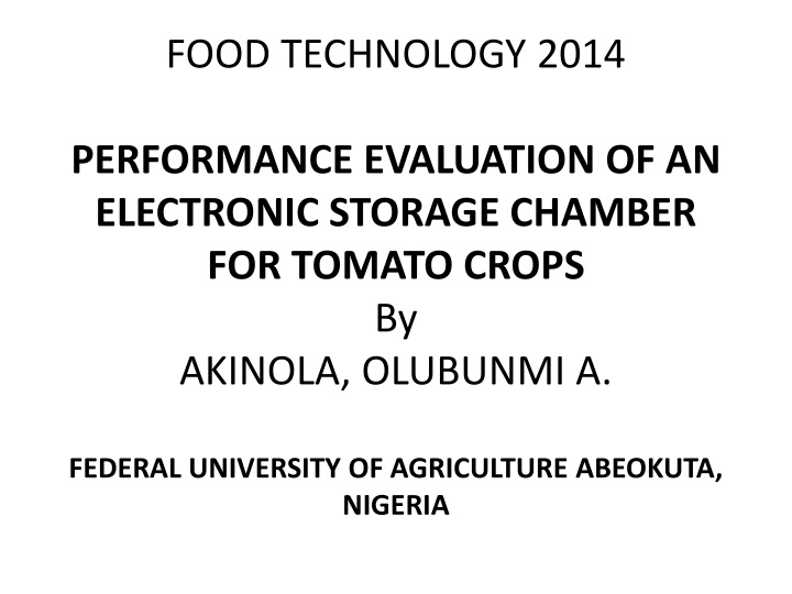 food technology 2014
