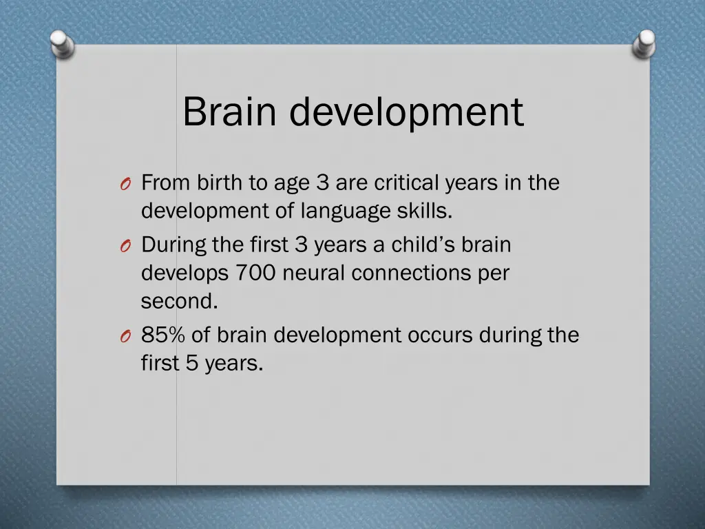 brain development