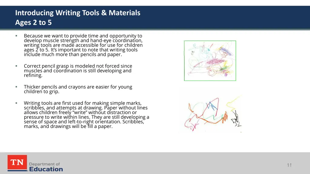 introducing writing tools materials ages 2 to 5