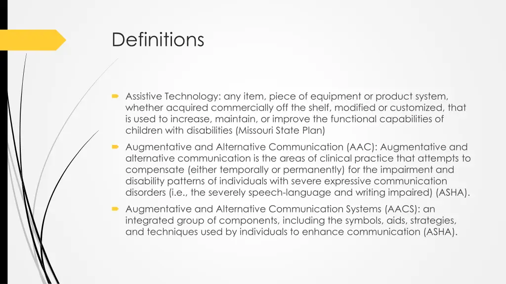 definitions