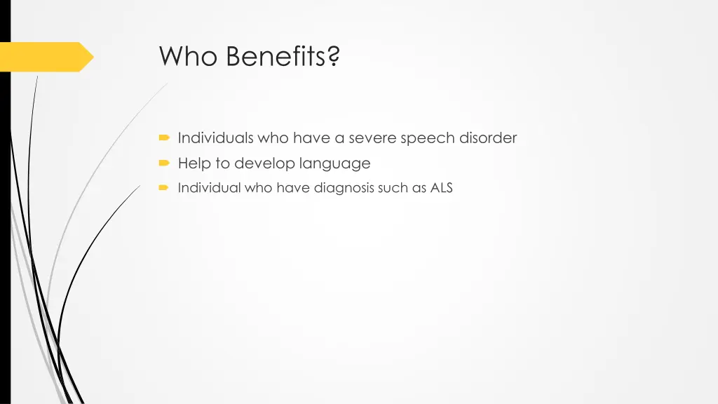 who benefits