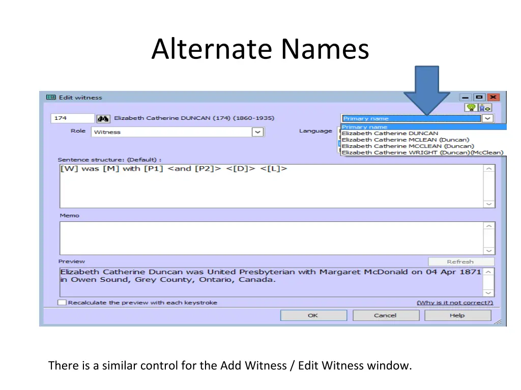 alternate names 1