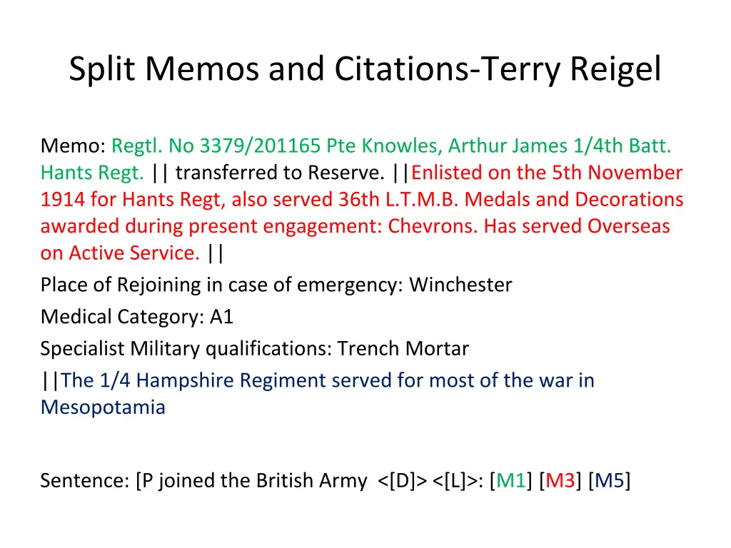 split memos and citations terry reigel 2