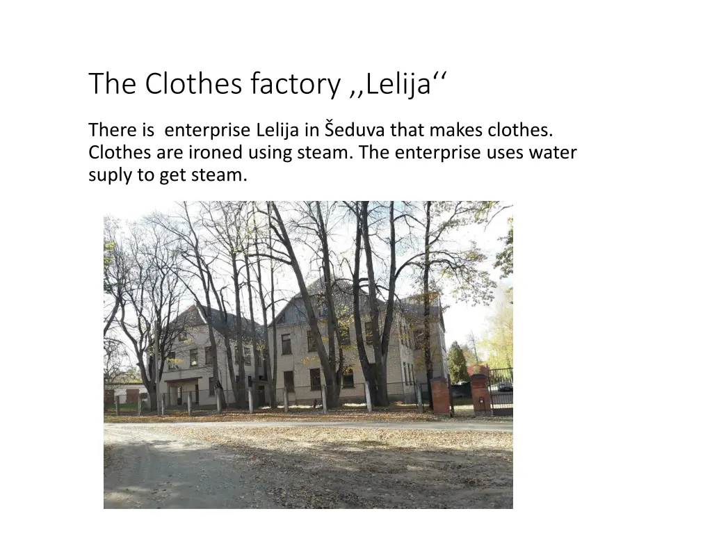 the clothes factory lelija