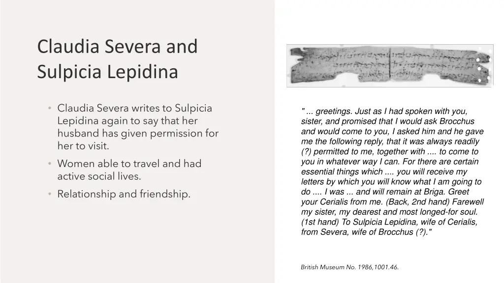 claudia severa and sulpicia lepidina