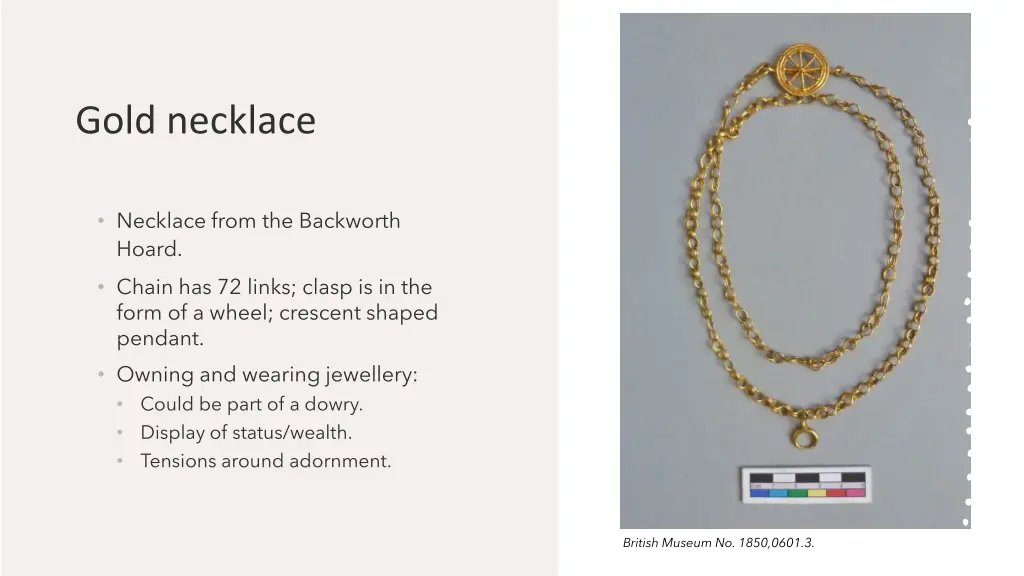 gold necklace
