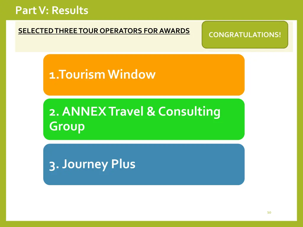 part v results 1