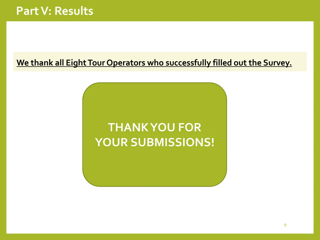 part v results