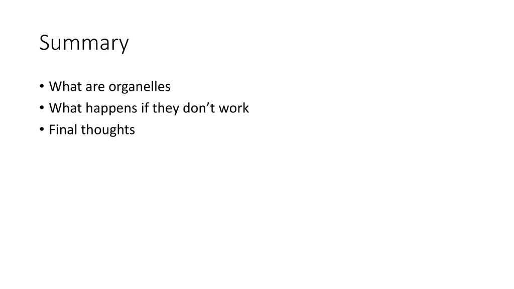 summary