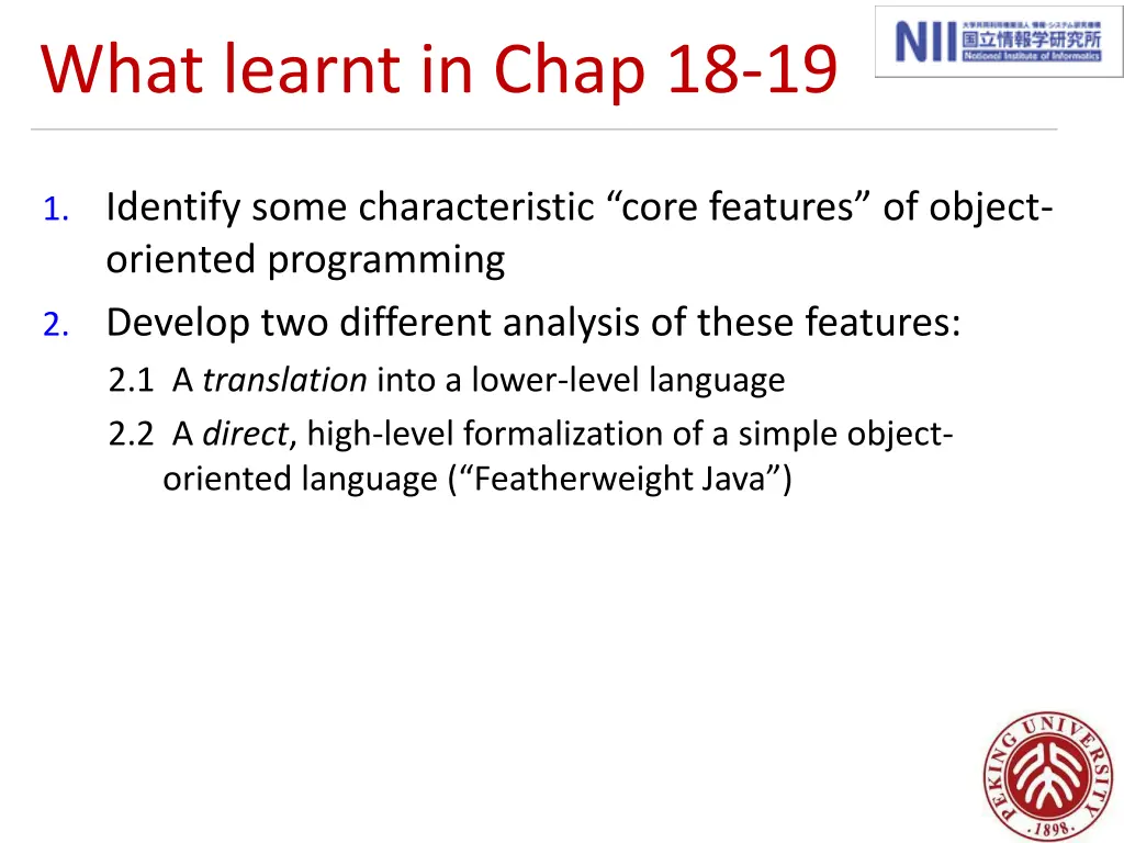 what learnt in chap 18 19