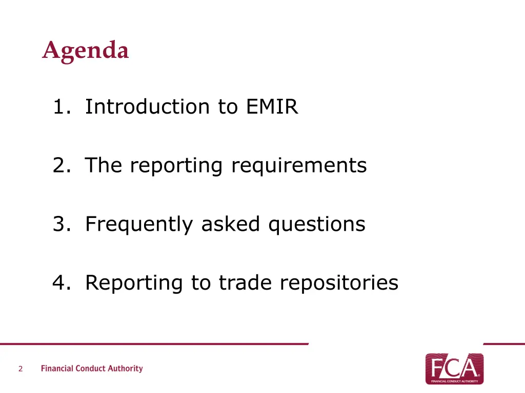 agenda
