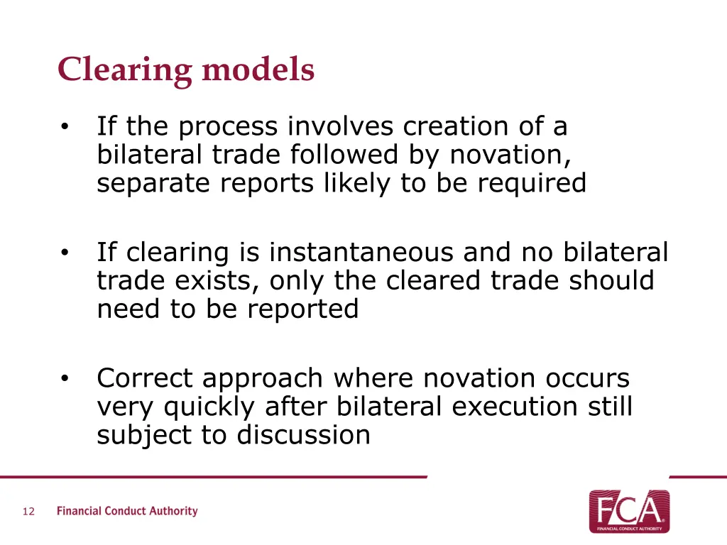 clearing models