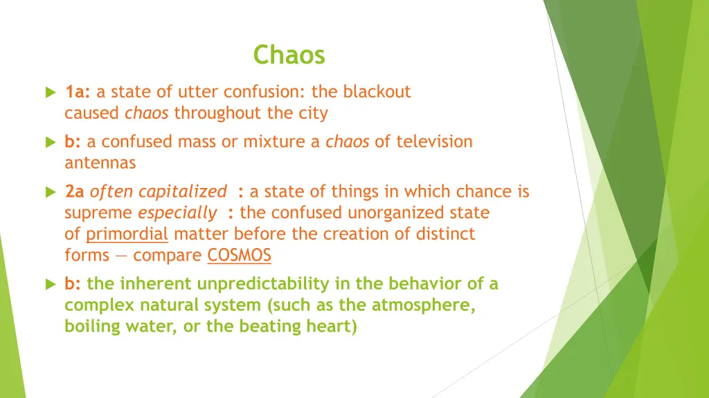 chaos