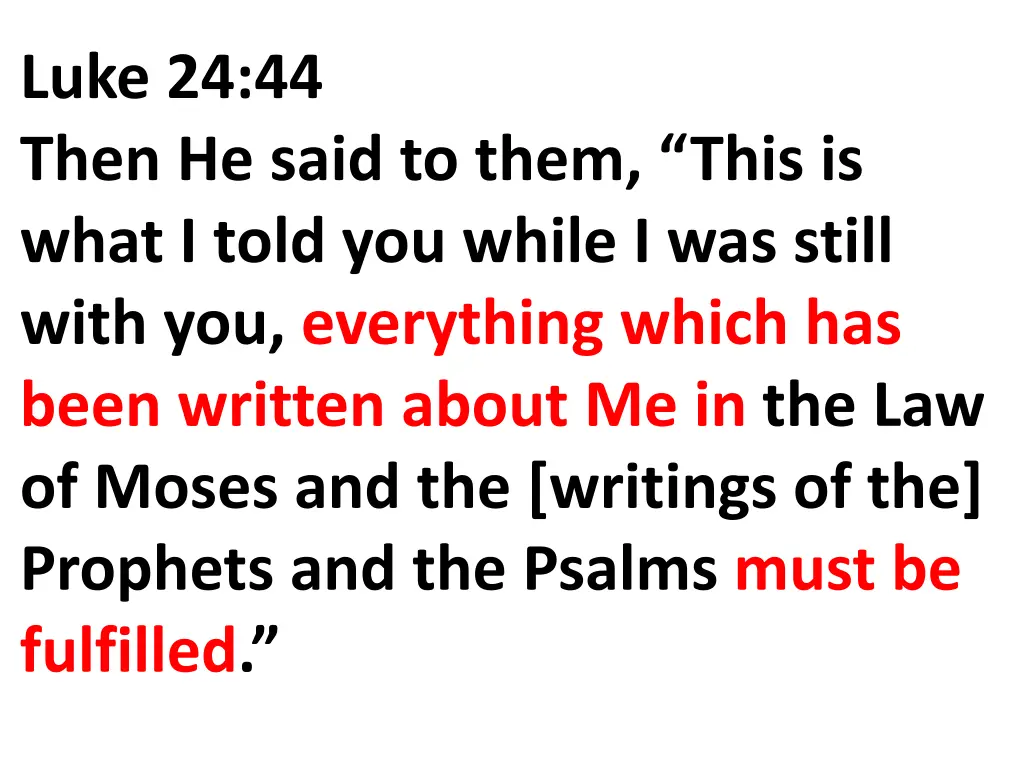 luke 24 44 then he said to them this is what