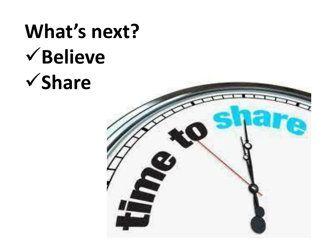what s next believe share