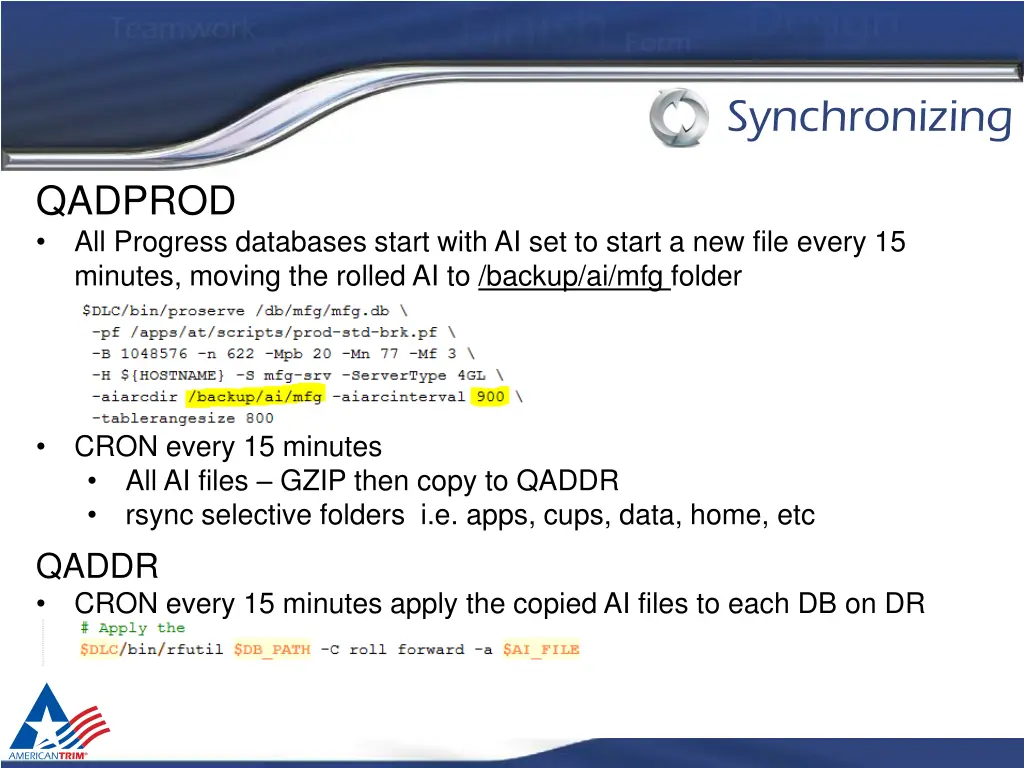 synchronizing