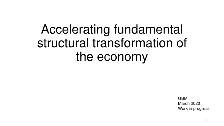 accelerating fundamental structural