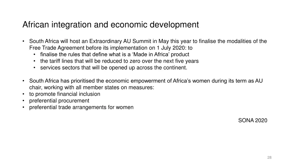 african integration and economic development
