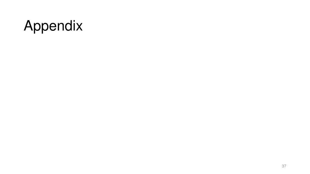 appendix