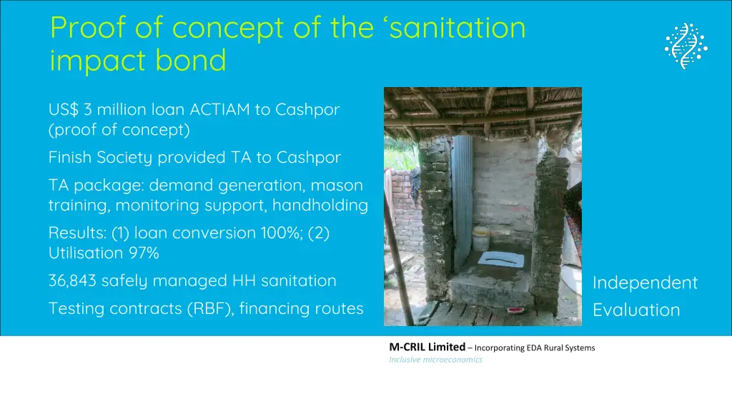 proof of concept of the sanitation impact bond