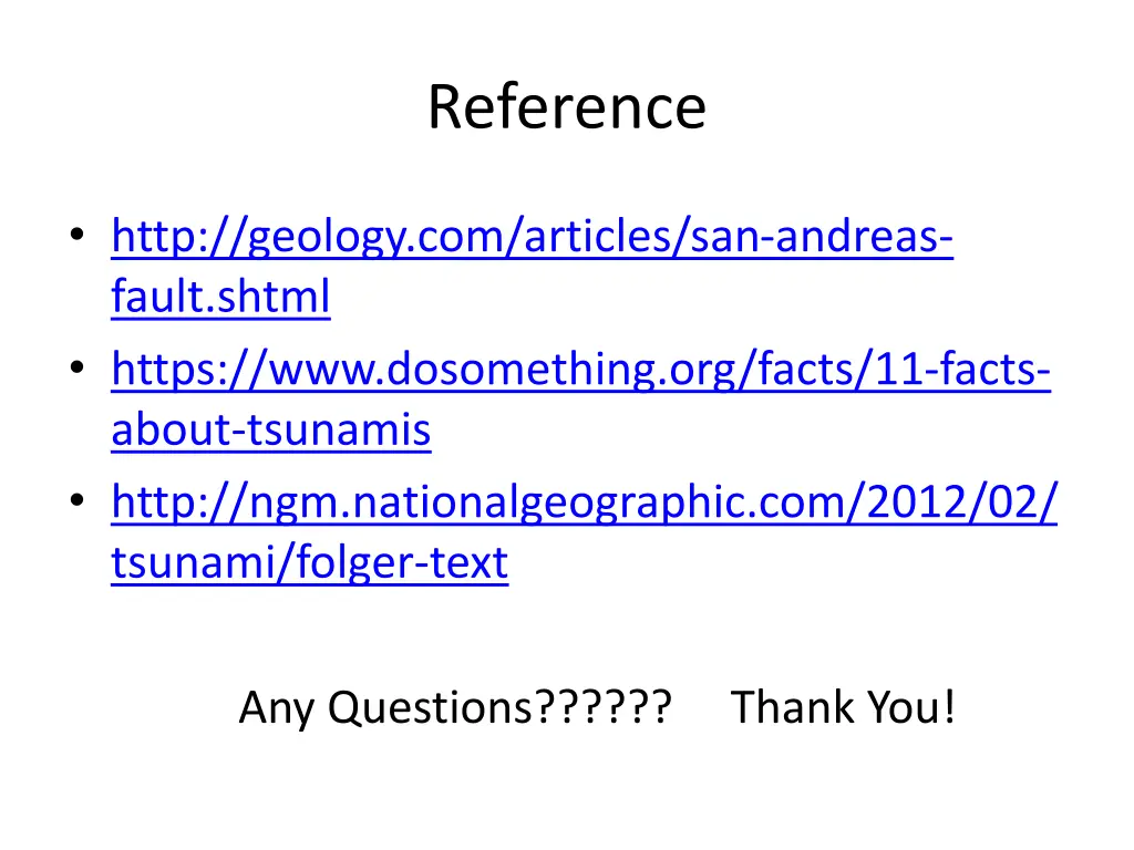 reference