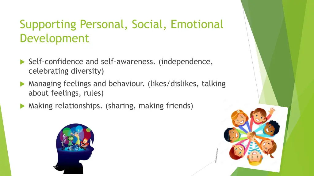 supporting personal social emotional development