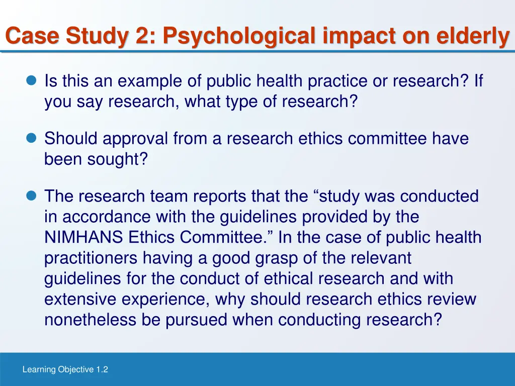 case study 2 psychological impact on elderly 1