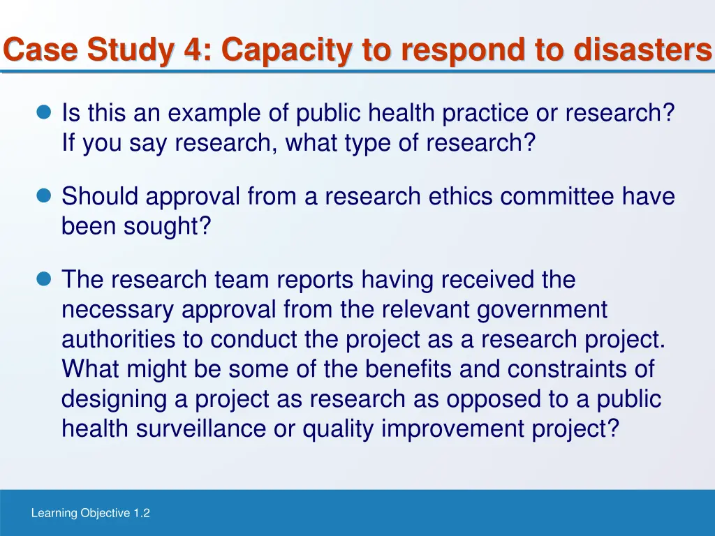 case study 4 capacity to respond to disasters 1