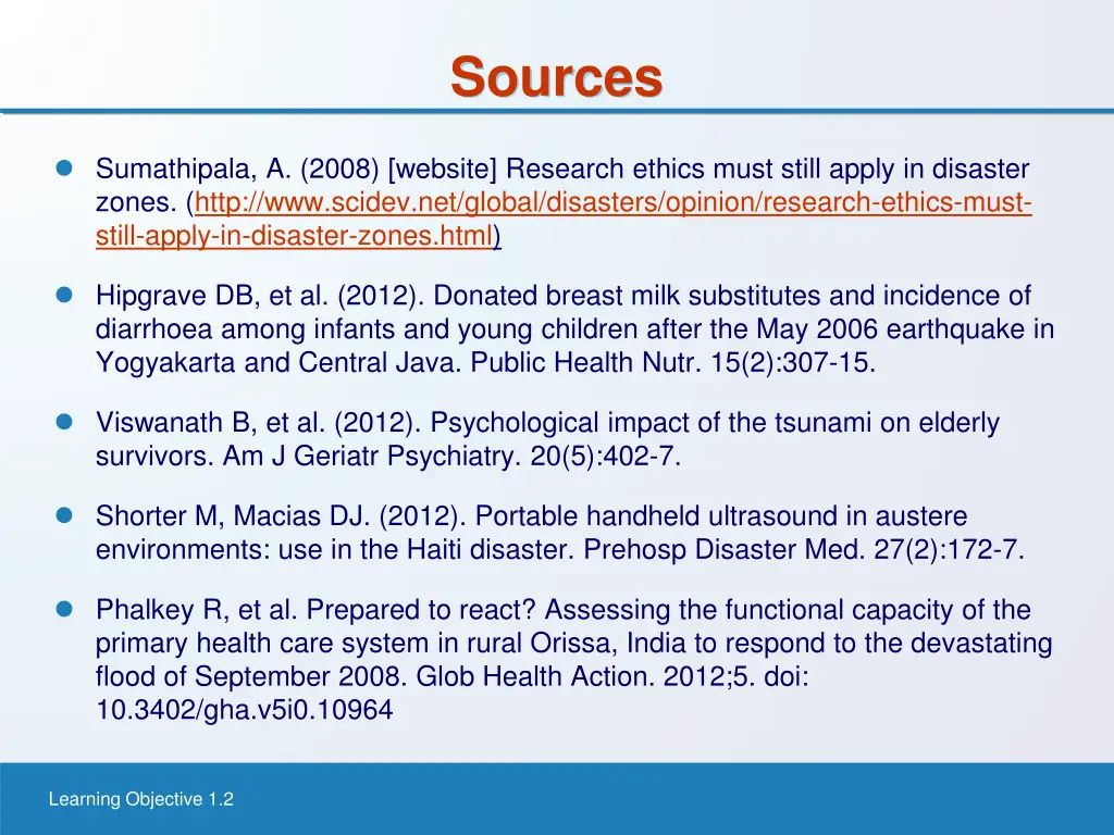 sources