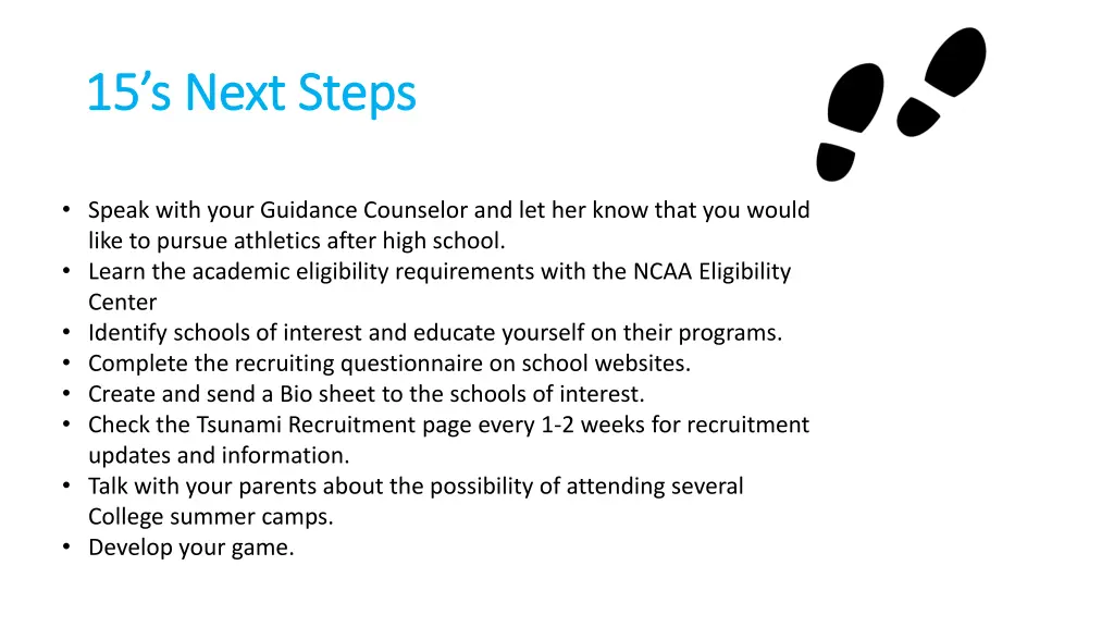 15 s next steps 15 s next steps
