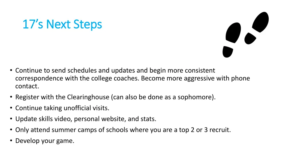 17 s next steps 17 s next steps