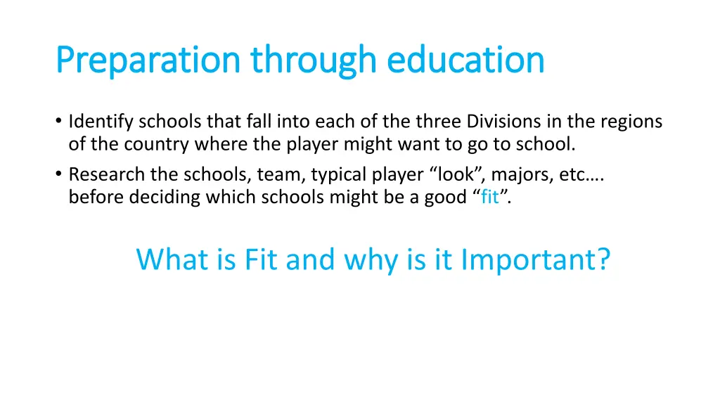 preparation through education preparation through 2
