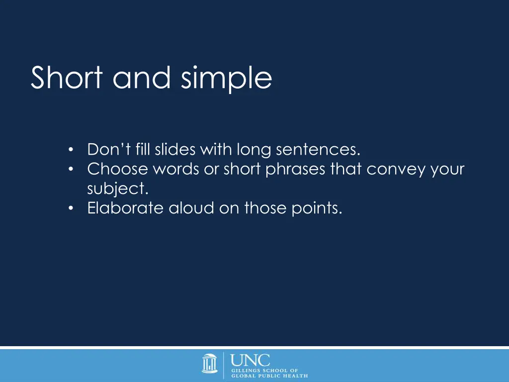 short and simple