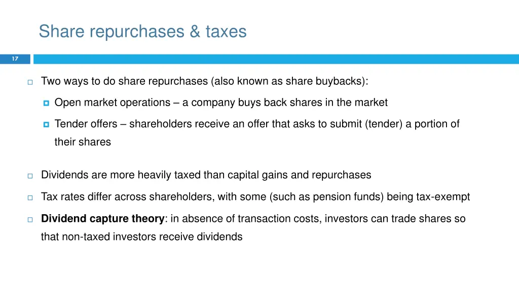 share repurchases taxes