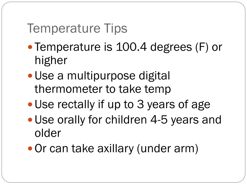 temperature tips temperature is 100 4 degrees