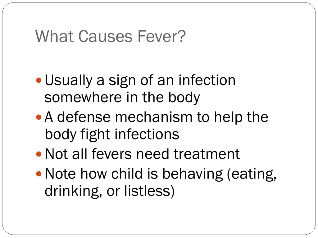 what causes fever