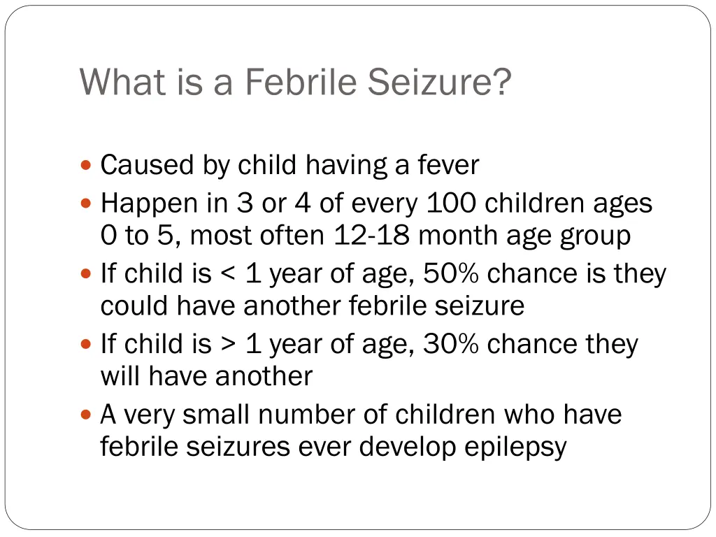 what is a febrile seizure