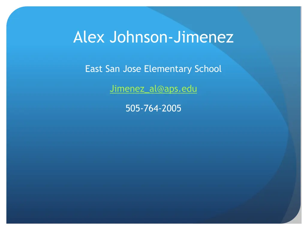 alex johnson jimenez
