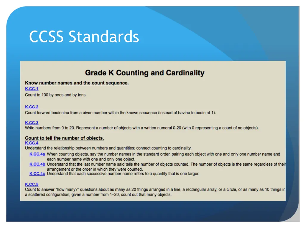 ccss standards