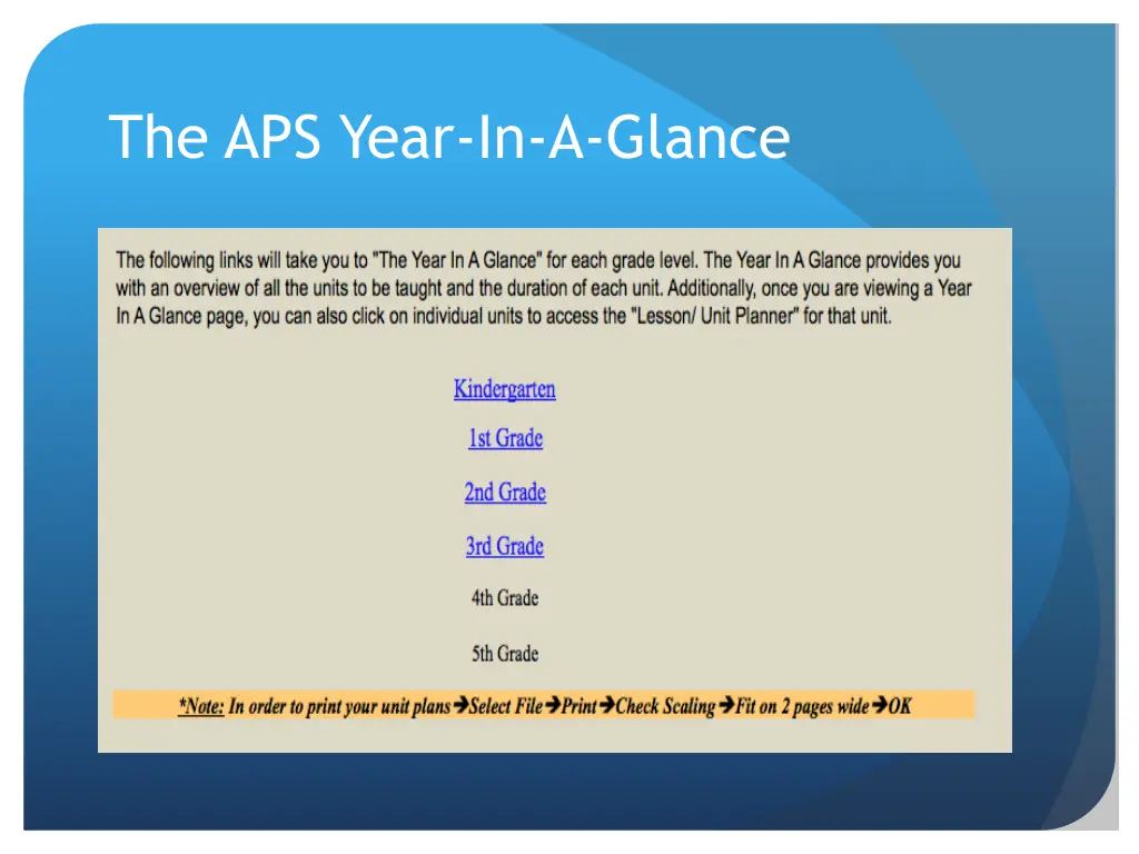 the aps year in a glance