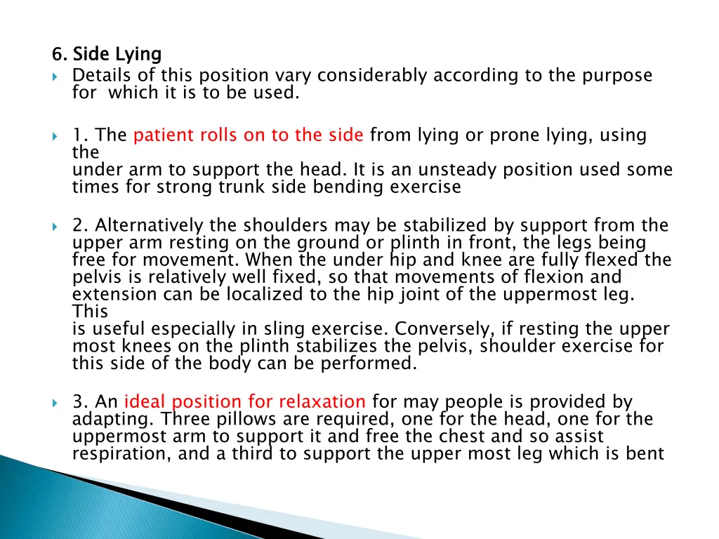 6 side lying