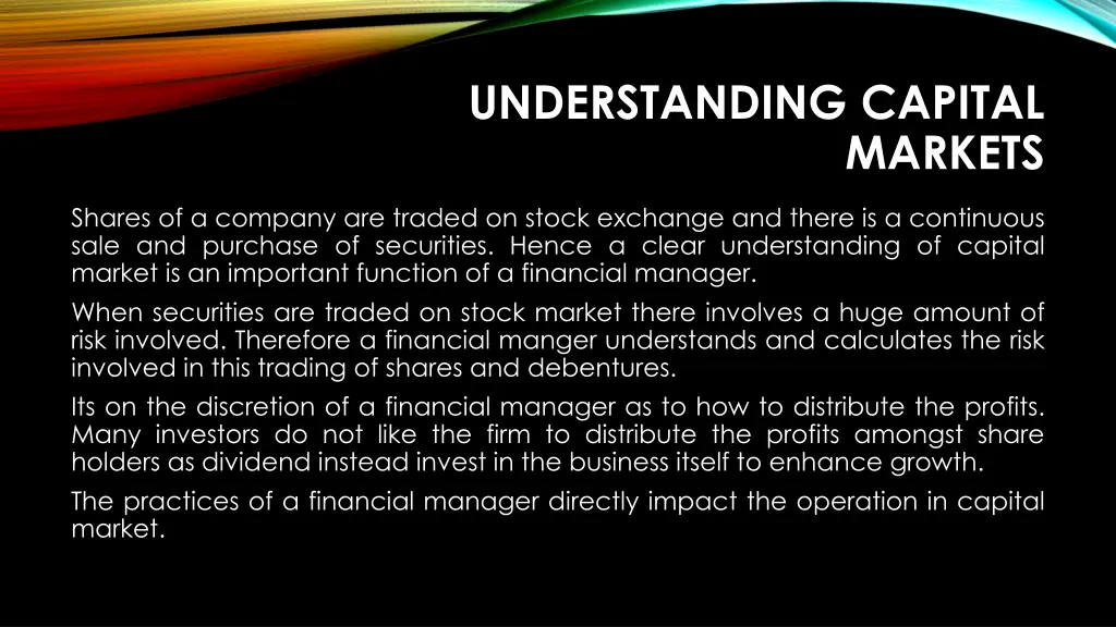 understanding capital