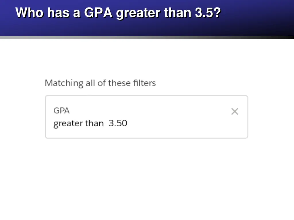 who has a gpa greater than 3 5