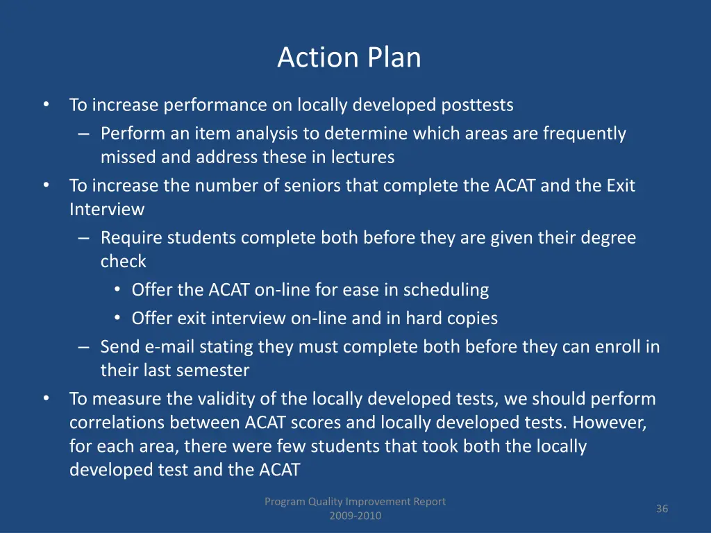 action plan 1